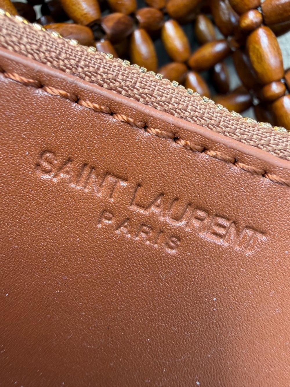 YSL Wooden Bead tote bag LE (read description) - Picture 6 of 11